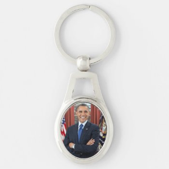 Oval Office Us 44th President Obama Barack  Keychain by Onshi_Designs at Zazzle