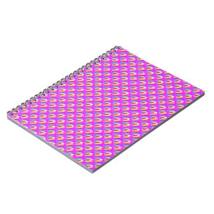 Oval pattern art in mixed colors bright modern notebook