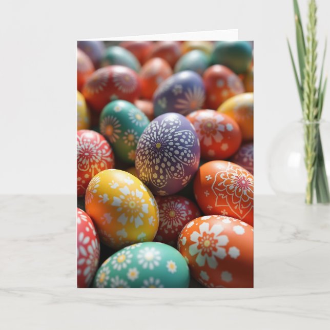 Oval Pattern Celebration Card (Front)