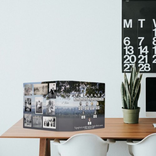 Oval Photos Family Tree San Francisco Skyline 3 Ring Binder