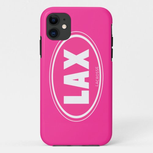 Oval _ pink lacrosse iphone 5 case