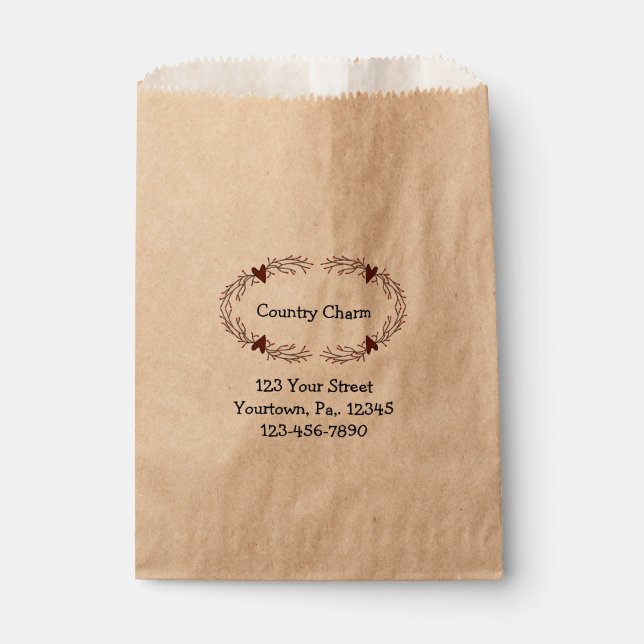 Oval Pip Berry Heart Product Bag (Front)