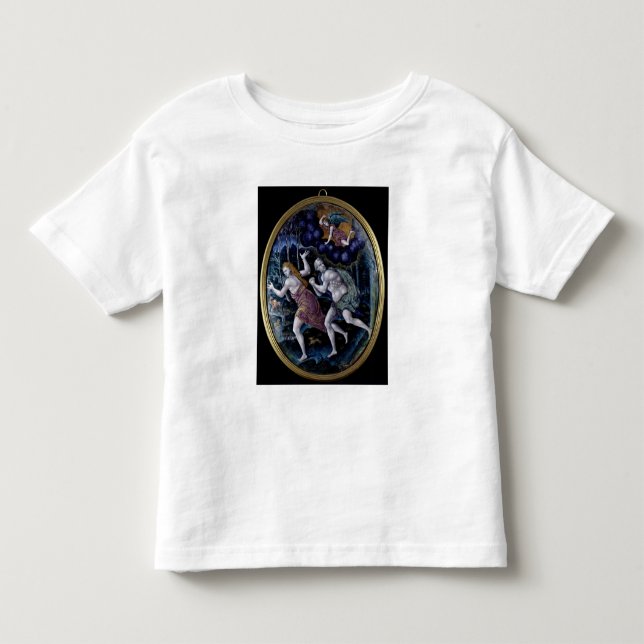 Oval plaque depicting Adam and Eve Toddler T-shirt (Front)