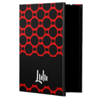 Oval shapes red black powis iPad air 2 case