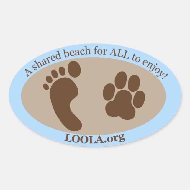 Oval Sticker: LOOLAorg Oval Sticker (Front)