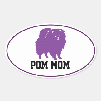 Oval Sticker - Pom Mom