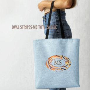 Oval Stripes-MS Tote Bag