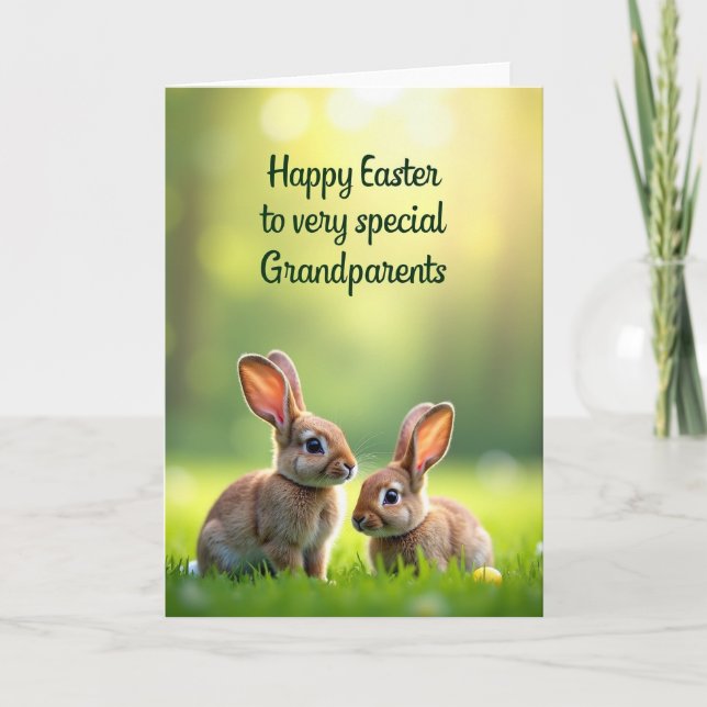 Oval Surprise Lagomorphs Card (Front)