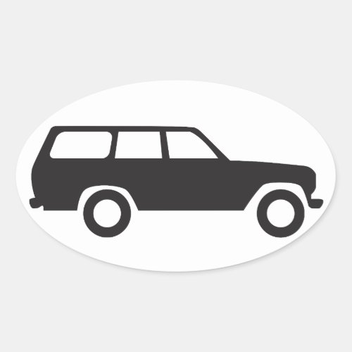 Oval Toyota Land Cruiser 60 Series Icon Sticker