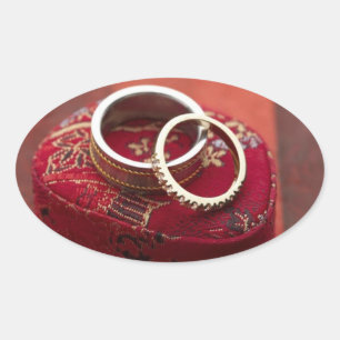 Oval Wedding Favor Seals Wedding Rings Storage Box