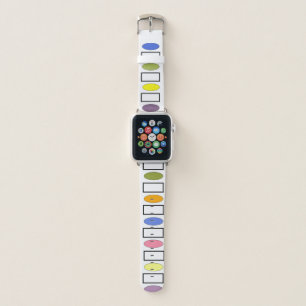 Ovals and Rectangles – Flower Garden Apple Watch Band
