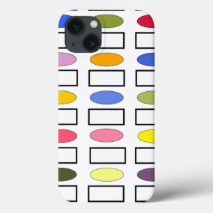 Ovals and Rectangles – Flower Garden iPhone 13 Case