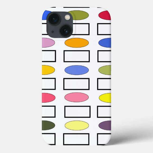 Ovals and Rectangles – Flower Garden  Case-Mate iPhone Case (Back)