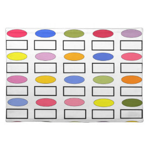 Ovals and Rectangles – Flower Garden Cloth Placem Placemat
