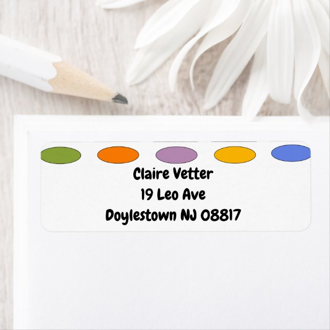 Ovals and Rectangles – Flower Garden  Label (Insitu)