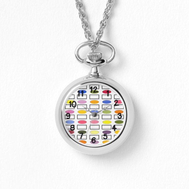 Ovals and Rectangles – Flower Garden  Watch (Front)
