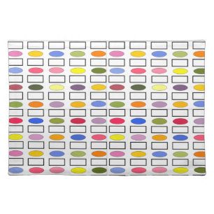 Ovals and Rectangles – Small Flower Garden  Cloth Placemat