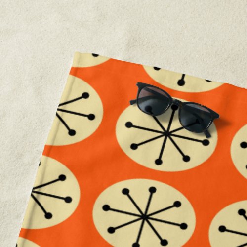 Ovals and Starbursts  Beach Towel