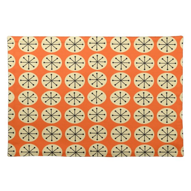 Ovals and Starbursts  Cloth Placemat (Front)