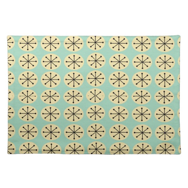 Ovals and Starbursts  Cloth Placemat (Front)