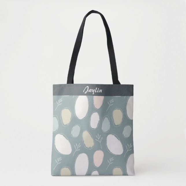 Ovals and Twigs Tote Bag (Front)