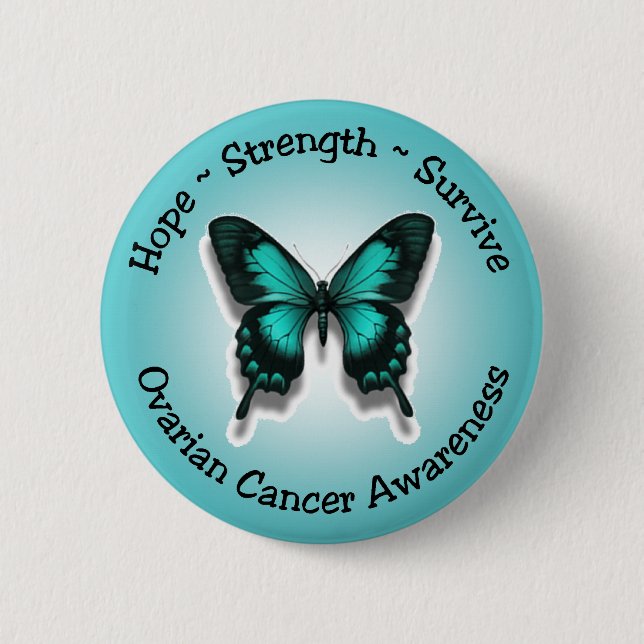 Ovarian cancer awareness button (Front)