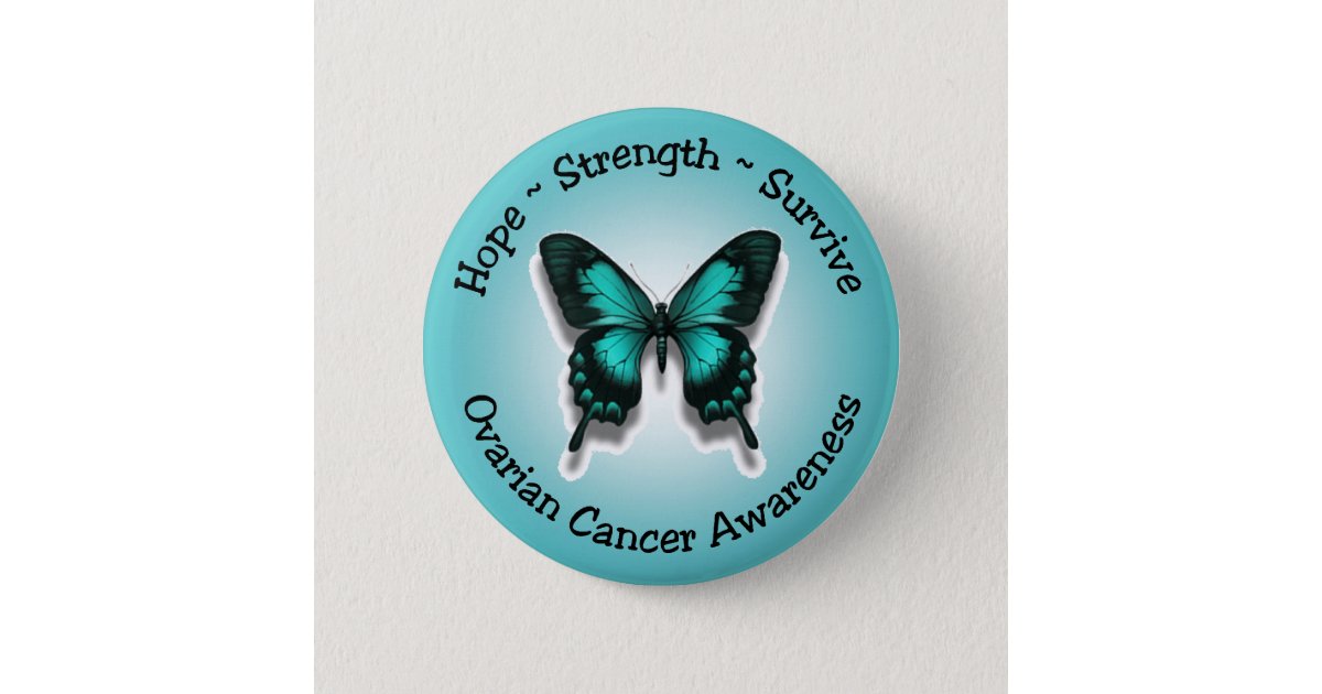 Ovarian Cancer Awareness Button Zazzle