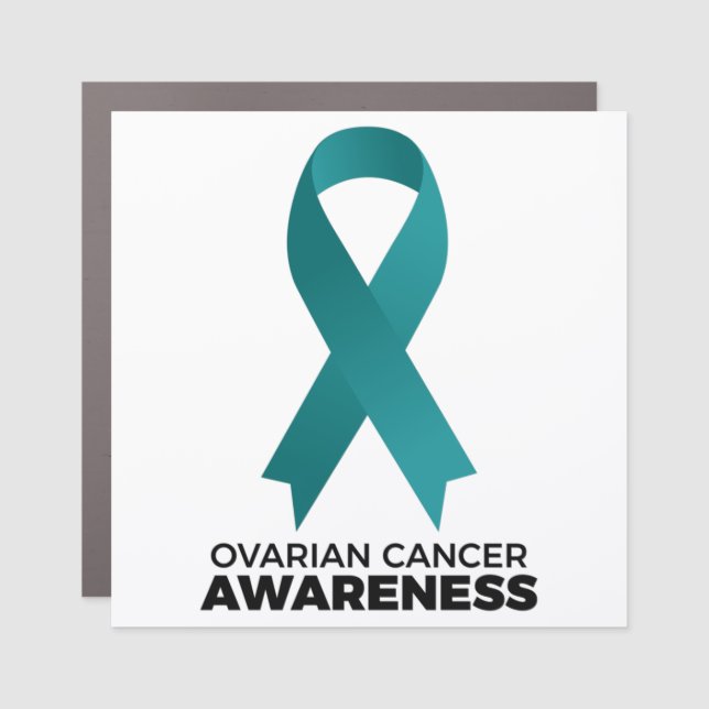 Ovarian Cancer Awareness Car Magnet (Front)