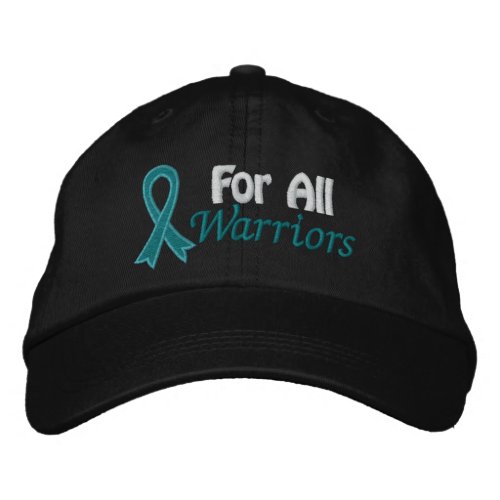 Ovarian Cancer Awareness For All Warriors Embroidered Baseball Hat