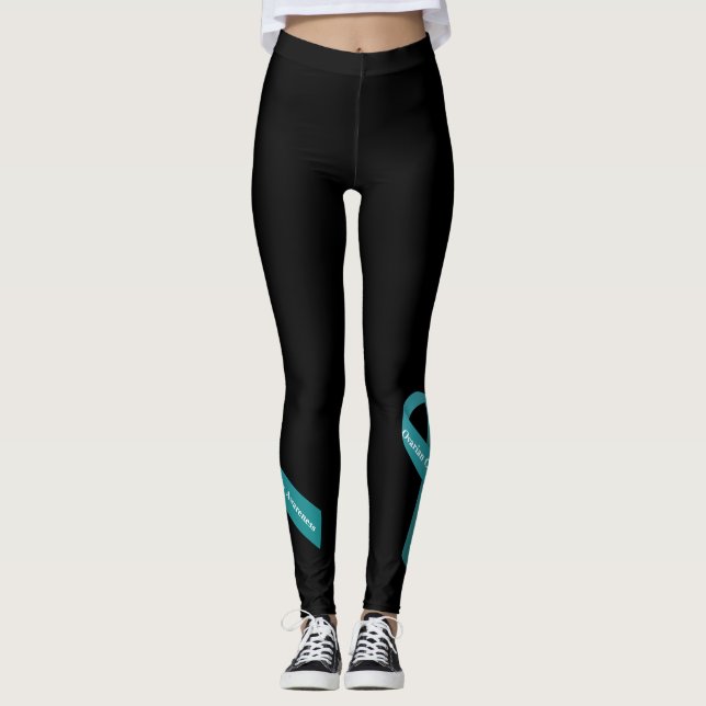 Ovarian Cancer Awareness Leggings (Front)