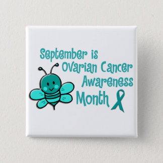 Ovarian Cancer Awareness Month Bee 1.3 Pinback Button