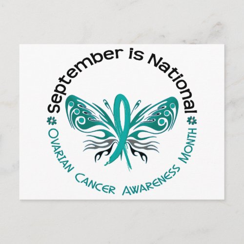 Ovarian Cancer Awareness Month Butterfly 33 Postcard