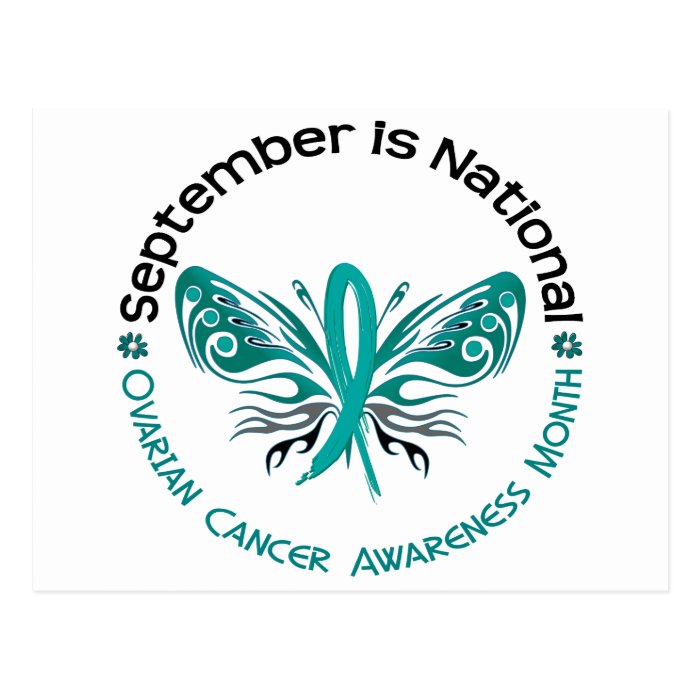 Ovarian Cancer Awareness Month Butterfly 3.3 Postcards