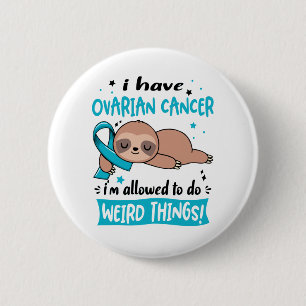 Ovarian Cancer Awareness Month Ribbon Gifts Button