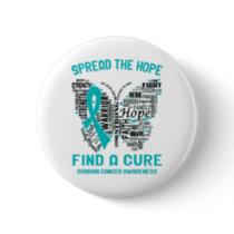 Ovarian Cancer Awareness Month Ribbon Gifts Button