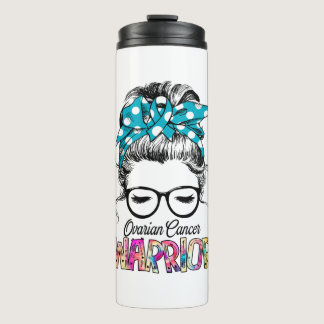 Ovarian Cancer Awareness Month Ribbon Gifts Thermal Tumbler