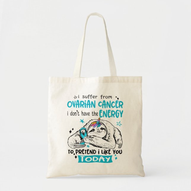 Ovarian Cancer Awareness Month Ribbon Gifts Tote Bag (Front)