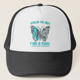 Ovarian Cancer Awareness Month Ribbon Gifts Trucker Hat