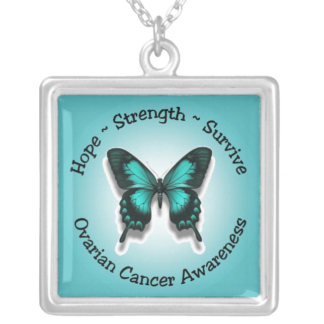Ovarian Cancer Awareness Necklace (Front)