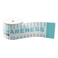 Ovarian Cancer Awareness Pattern Ribbon