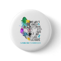Ovarian Cancer Awareness Ribbon Support Gifts Button