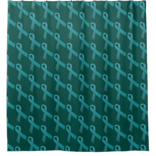 Ovarian Cancer Awareness Shower Curtain