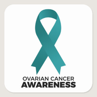 Ovarian Cancer Awareness Square Sticker