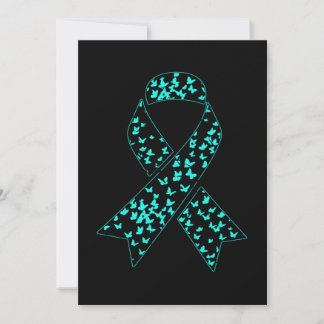 Ovarian Cancer Awareness Teal Ribbon Save The Date