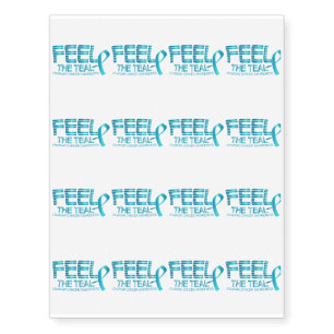 Ovarian Cancer Awareness Temporary Tattoos
