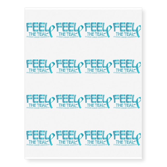 Ovarian Cancer Awareness Temporary Tattoos (Front)