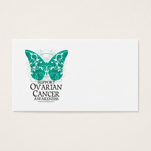 Ovarian Cancer Butterfly Business Card Templates
