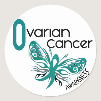 Ovarian Cancer BUTTERFLY 3.1 Classic Round Sticker