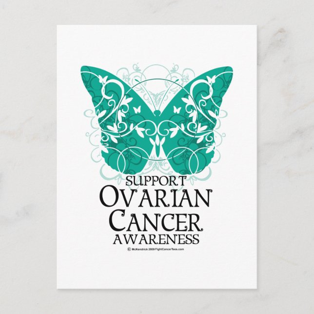 Ovarian Cancer Butterfly Postcard (Front)
