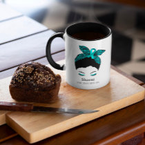 Ovarian Cancer Card Mug